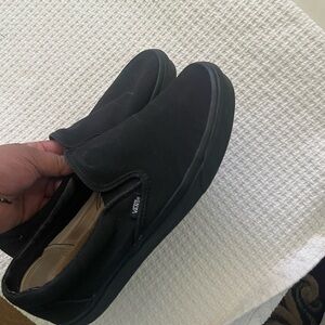Vans slip on ALL BLACK SIZE 11 MENS